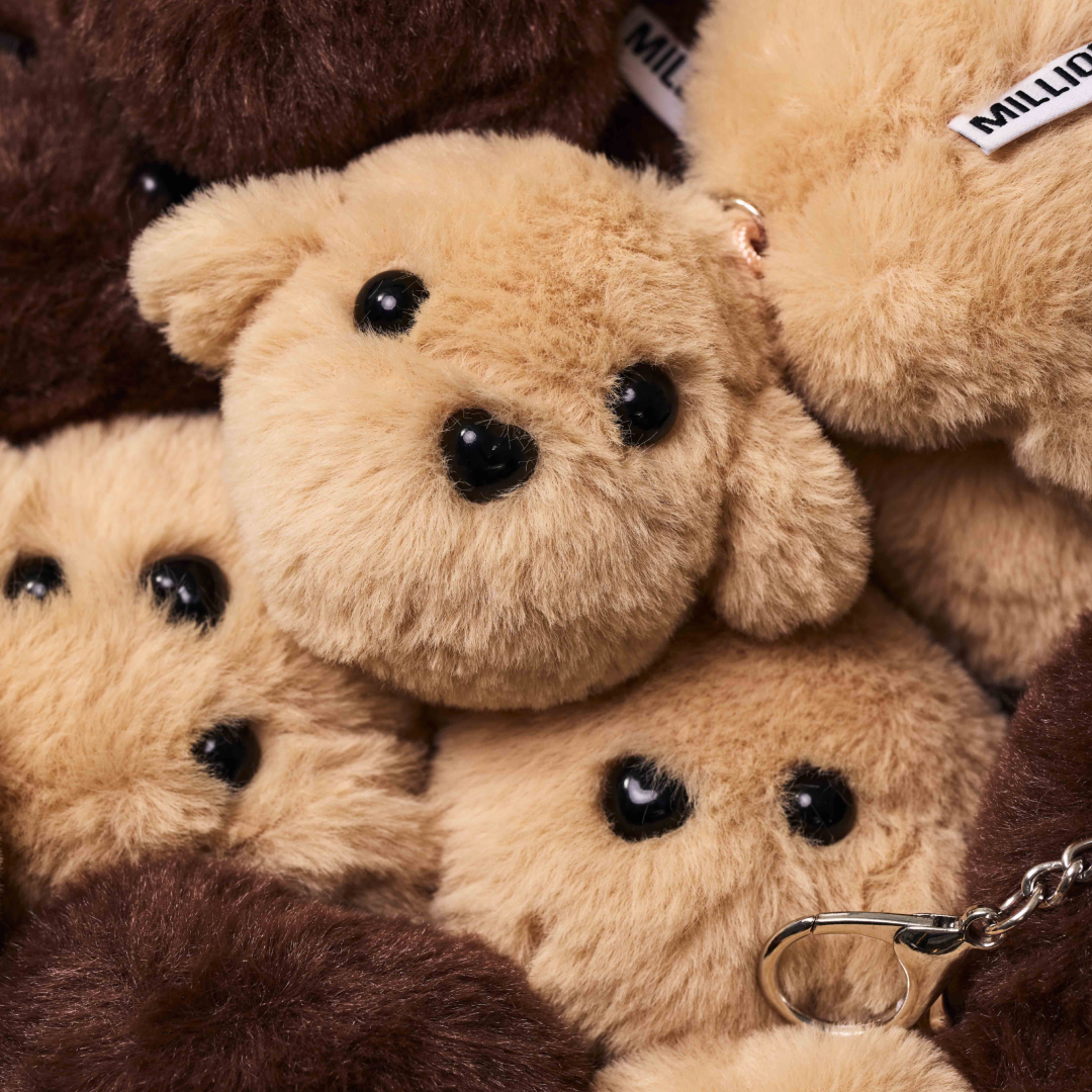 Million Keyring_Beige